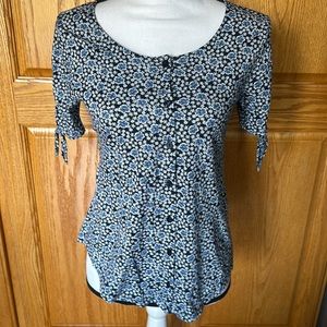 LOFT Flowered Blouse, Size XS
